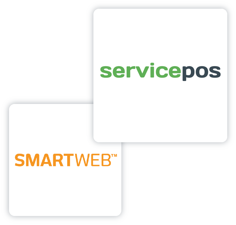 servicepos kassesystem integration til smartweb